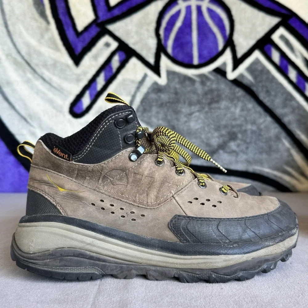 Size 8.5 - Hoka One One Tor Summit Mid WP Mens Brown Golden Rod Hiking Boots